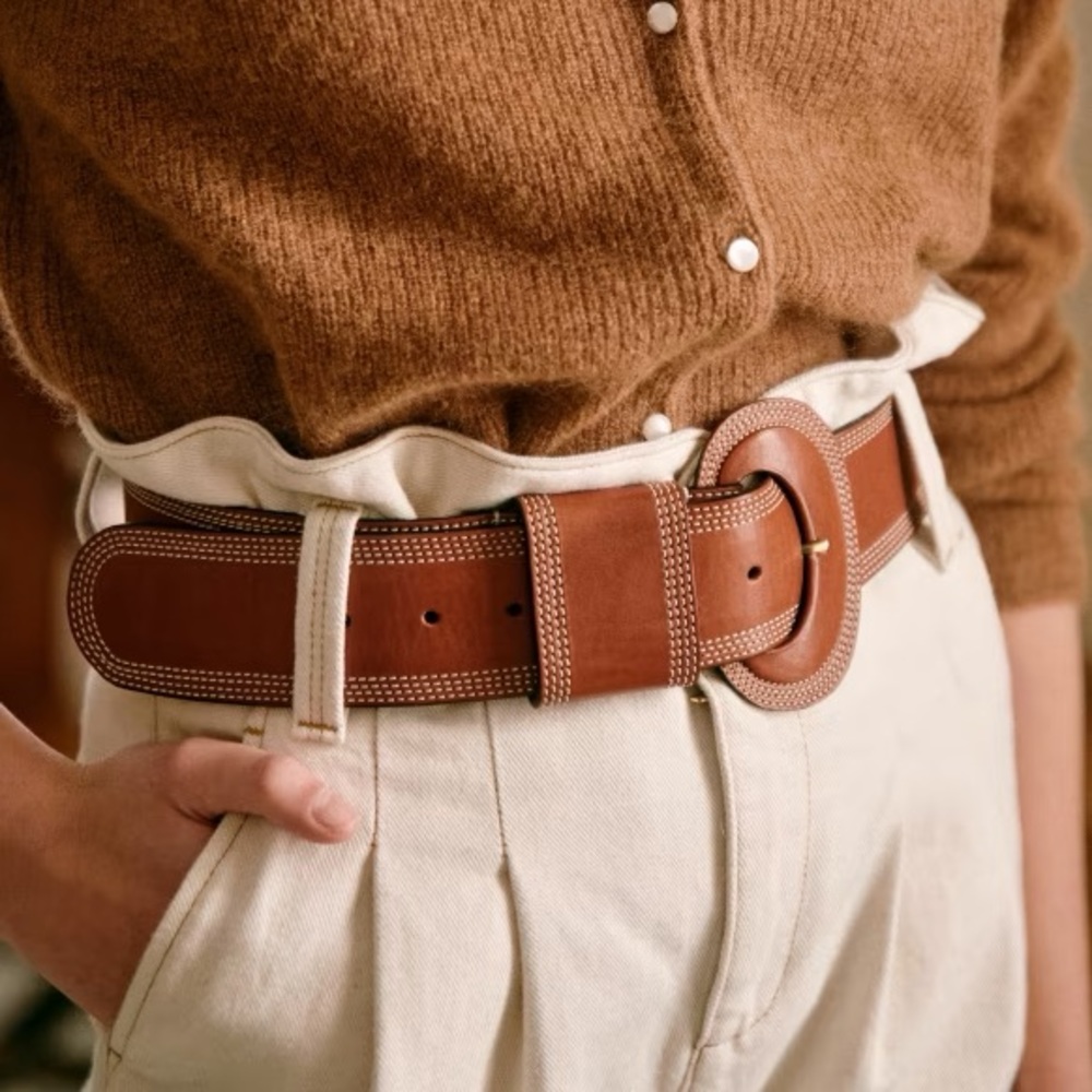 NWT - Sezane Ceinture Jones Leather Belt